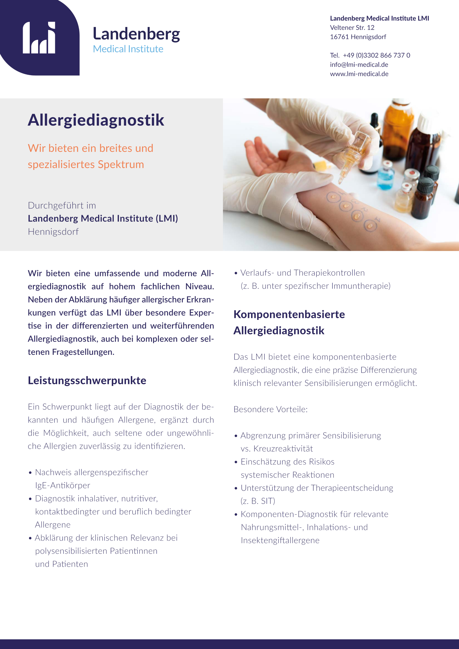 DinA4 Flyer Allergiediagnostik 2026 Webversion Seite 1