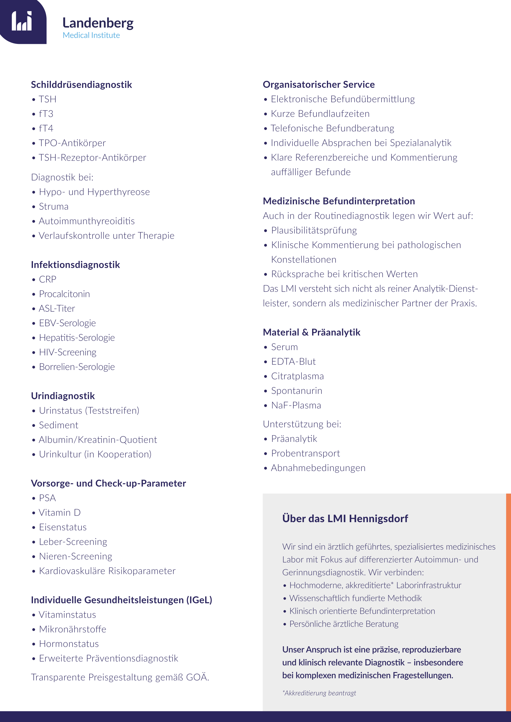 DinA4 Flyer Hausärztliche Labordiagnostik 2026 Webversion Seite 2
