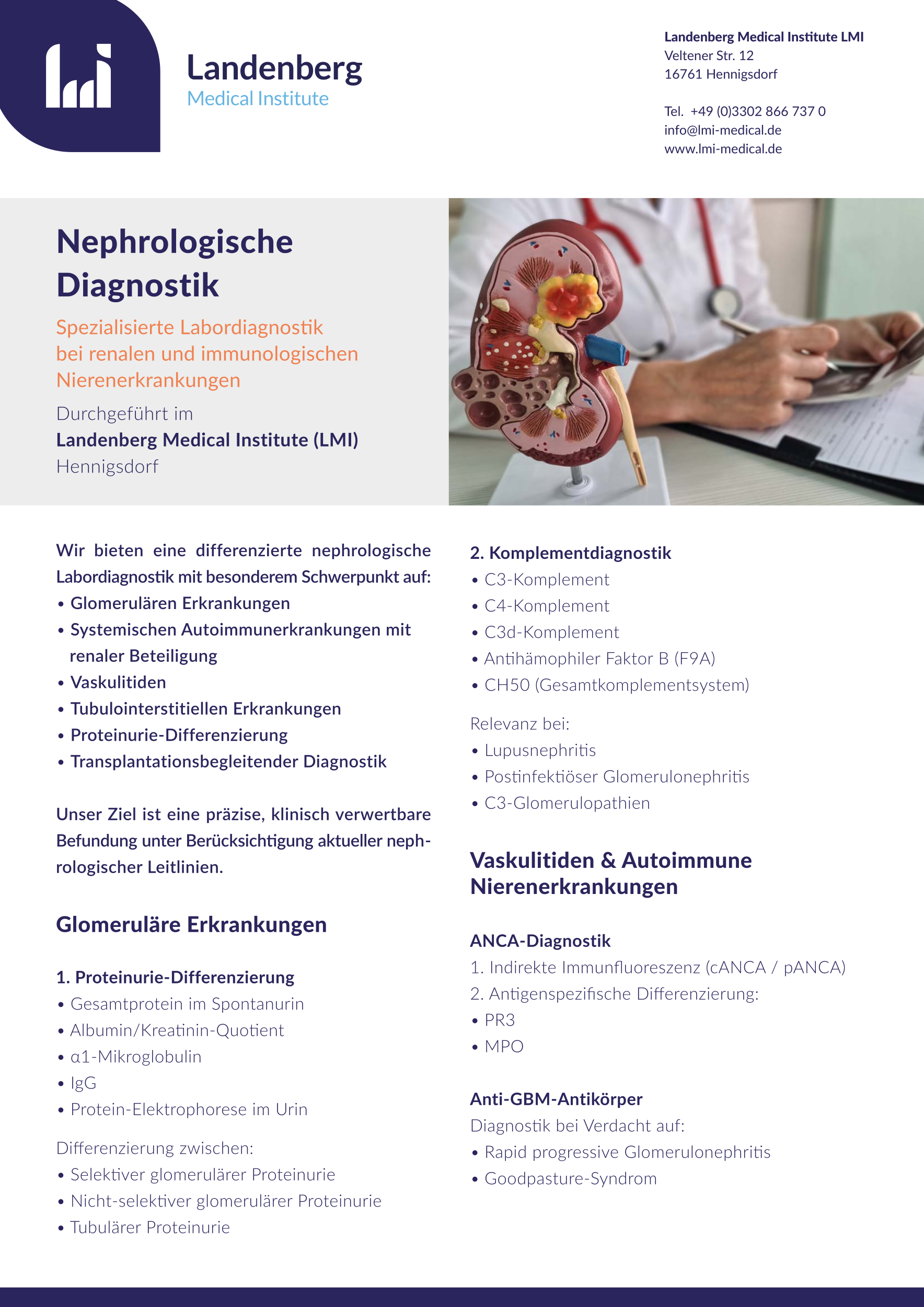 DinA4 Flyer Nephrologische Diagnostik 2026 Webversion Seite 1