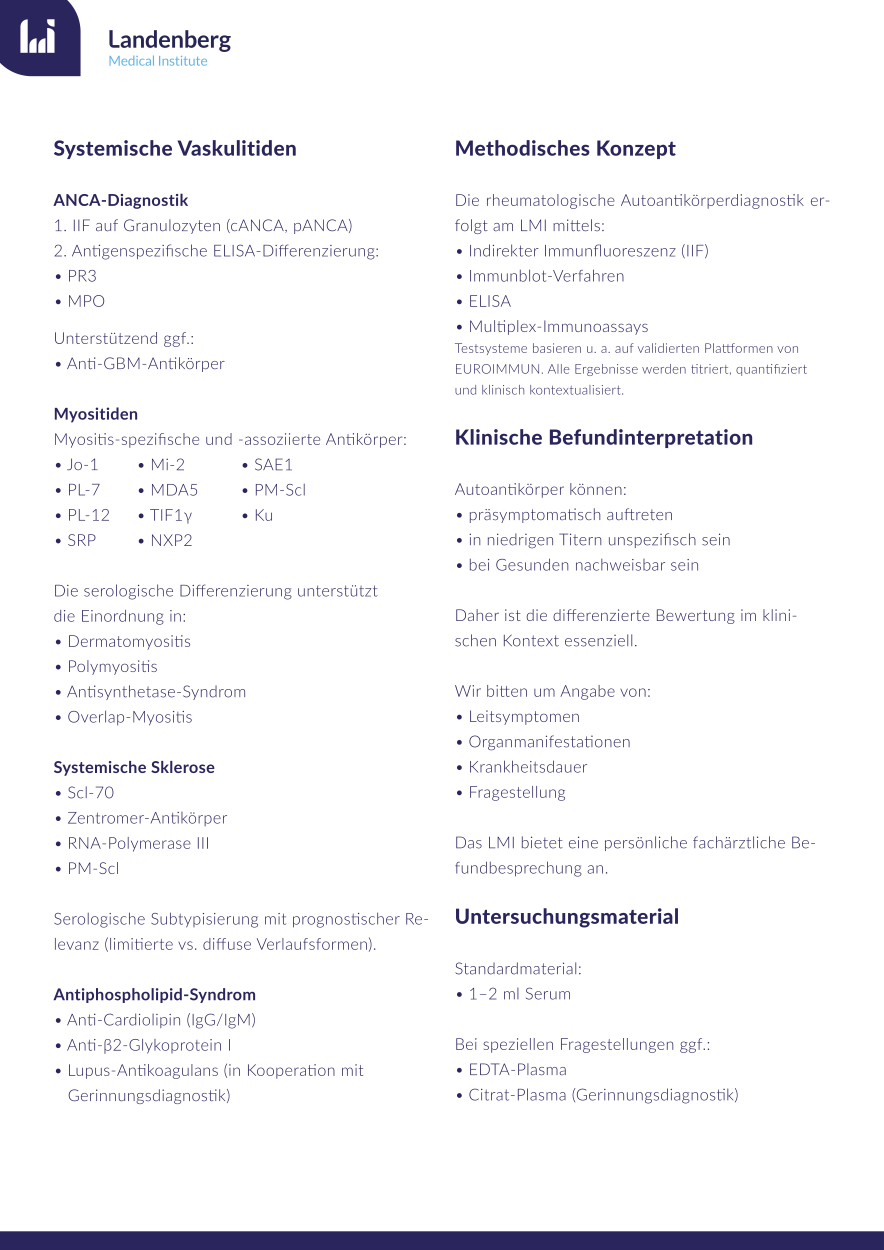 DinA4 Flyer Rheumatologische Autoantikörper 2026 Webversion Seite 2